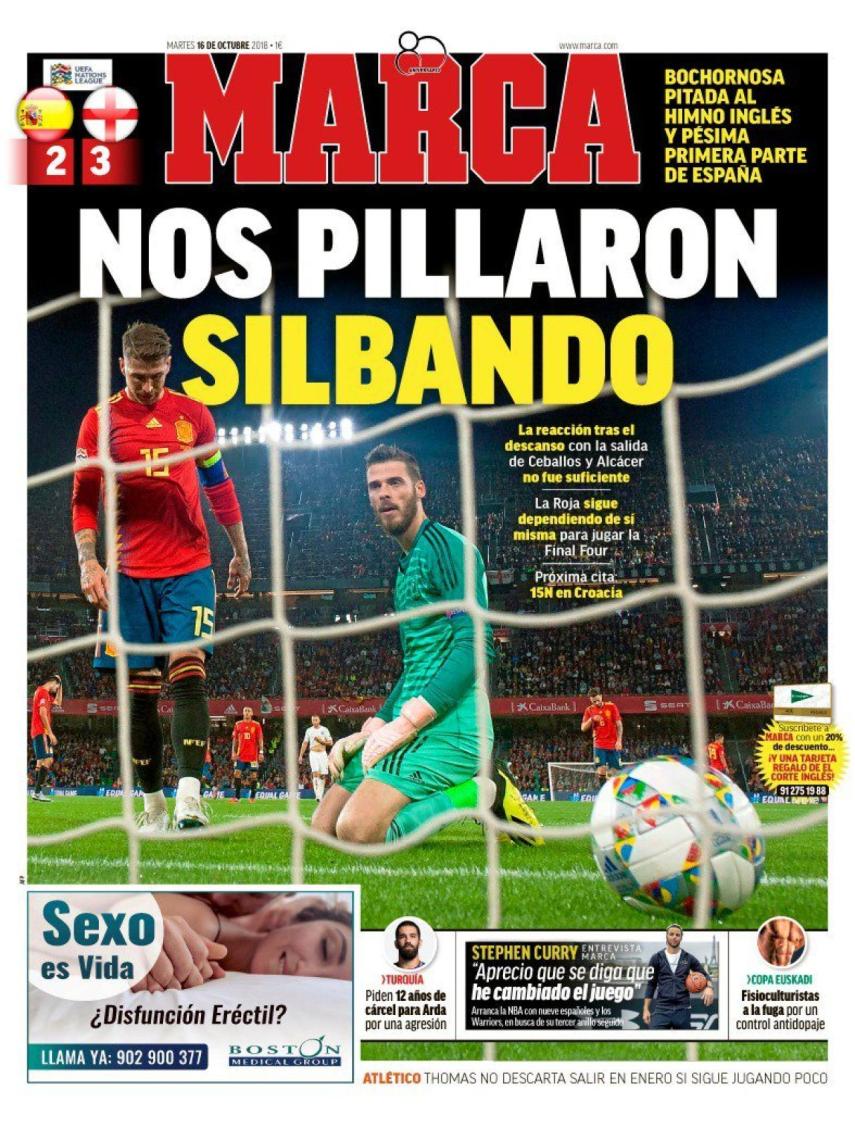 La portada del diario MARCA (16/10/2018)