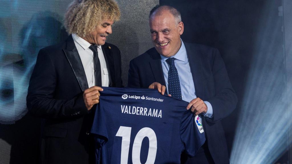 Valderrama en la presentación de los nuevos embajadores de LaLiga