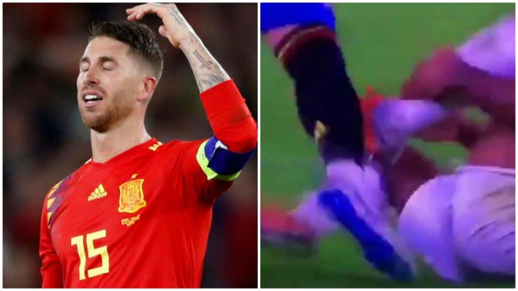 Ramos y su no pisotón a Sterling