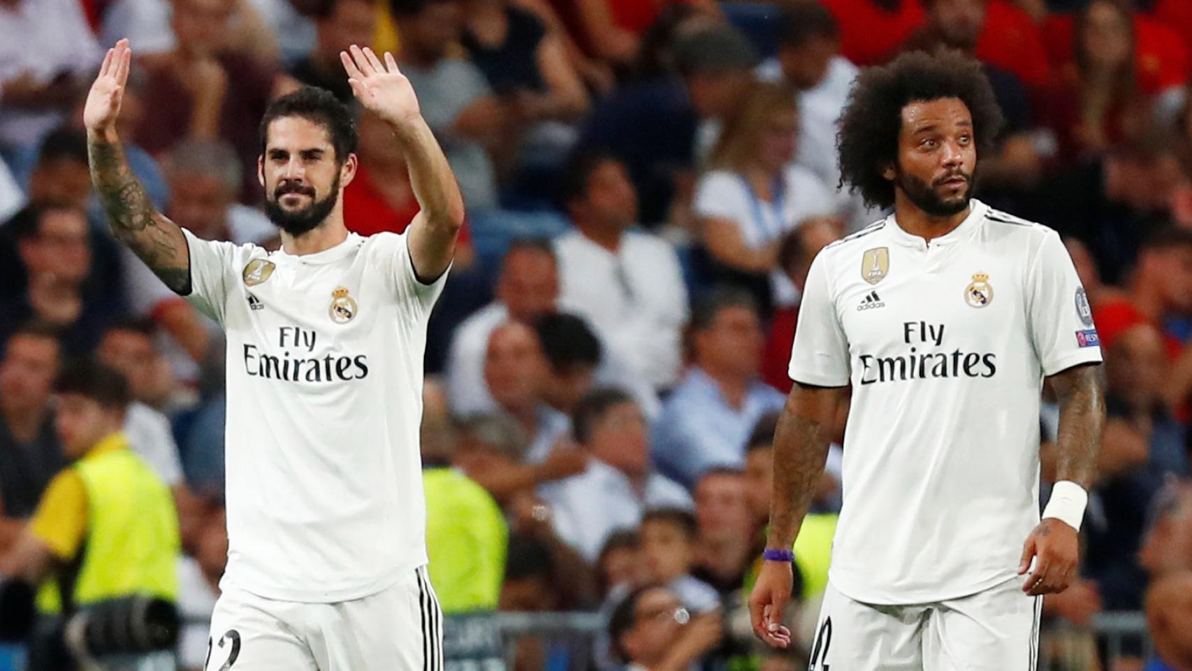 Isco y Marcelo, en un partido del Real Madrid