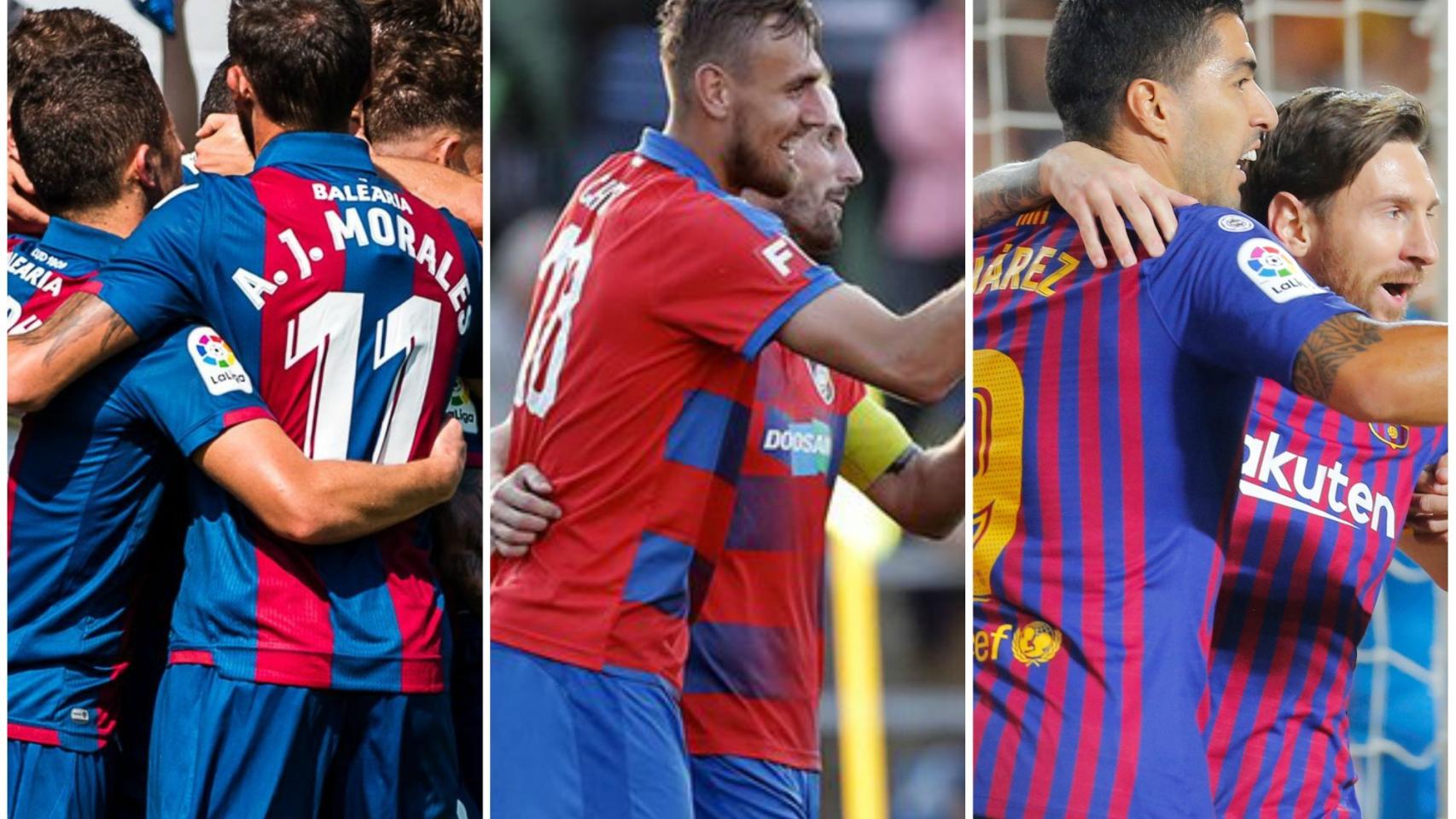 Levante, Viktoria Plzen y Barcelona