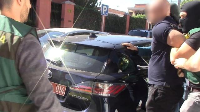 El falso diplomático, un ciudadano búlgaro, en el momento de su detención.