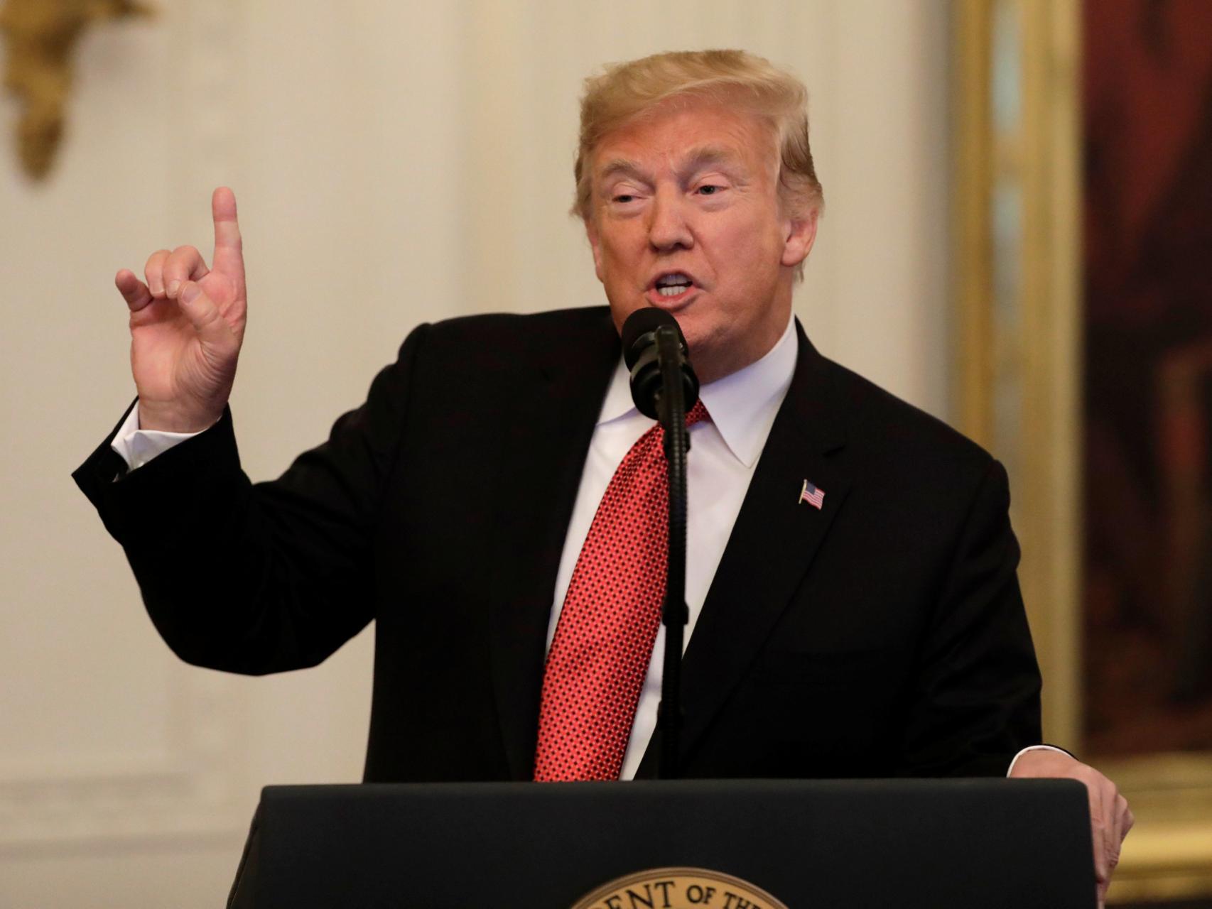 Trump en la Casa Blanca este miércoles.