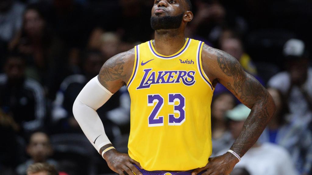 LeBron James, jugador de los Lakers.