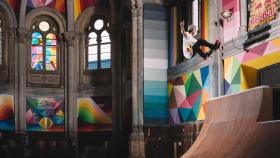 El 'Kaos Temple' es una antigua iglesia asturiana reconvertida en skate park