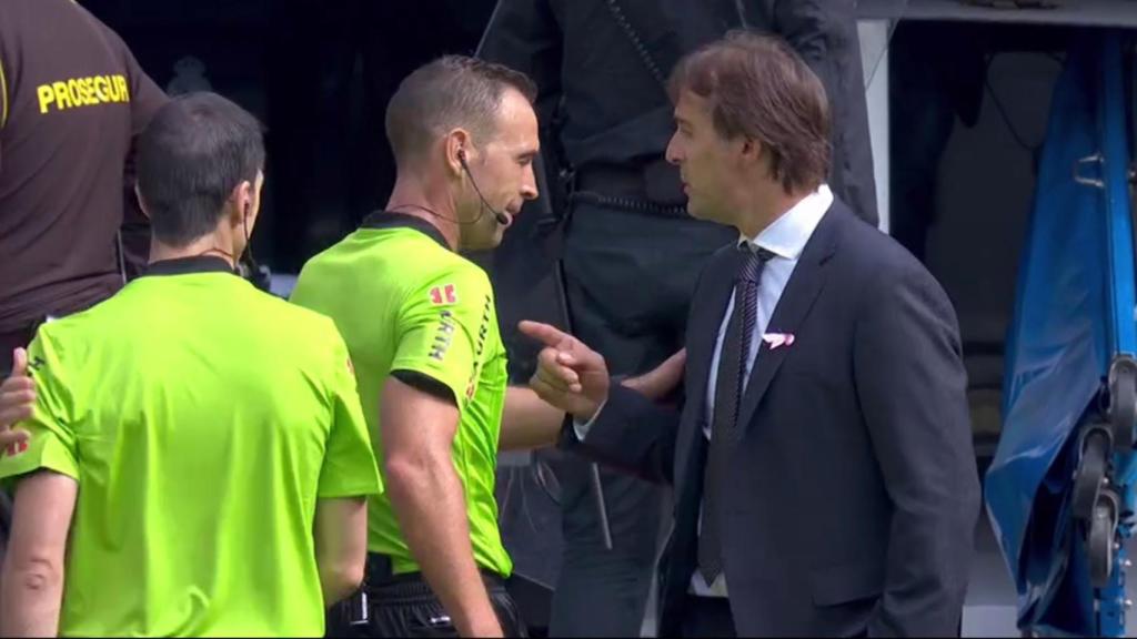 Julen Lopetegui y Cuadra Fernández, hablando tras el Real Madrid - Levante