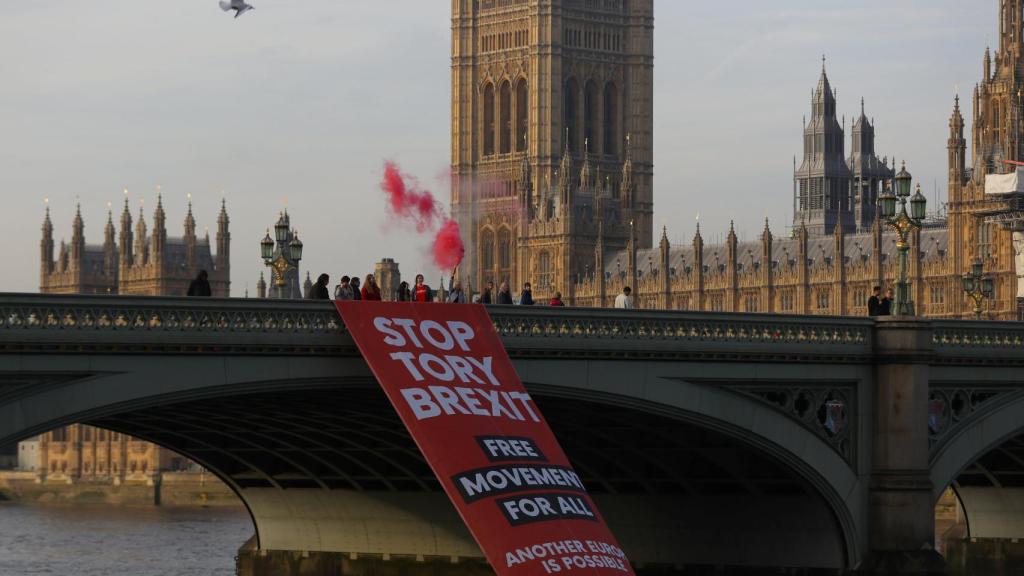 Multitudinaria marcha contra el Brexit en Londres