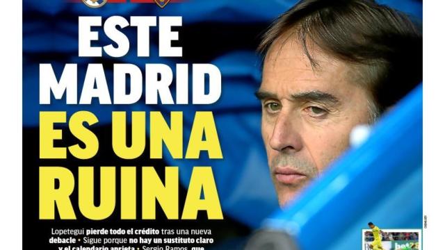 La portada del diario MARCA (21/10/2018)