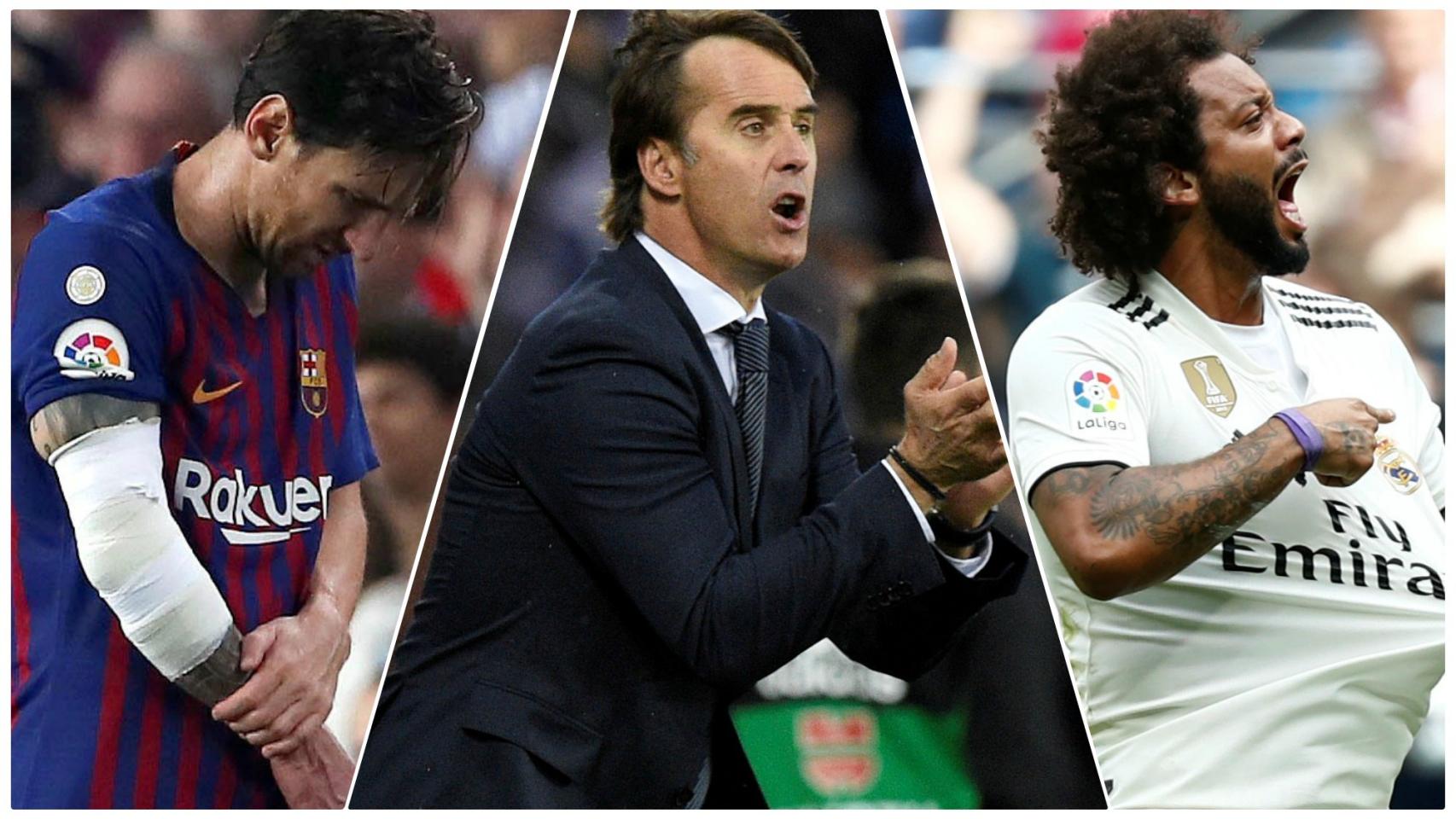 Messi, Lopetegui y Marcelo