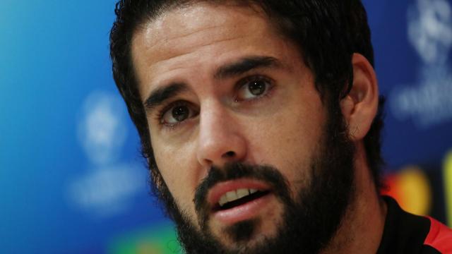 Isco en rueda de prensa