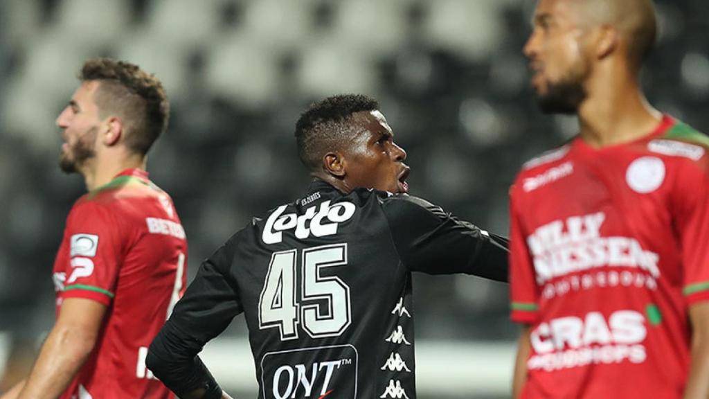 Victor Osimhen celebrando un gol. Foto: sport.be/fr/jupilerproleague/