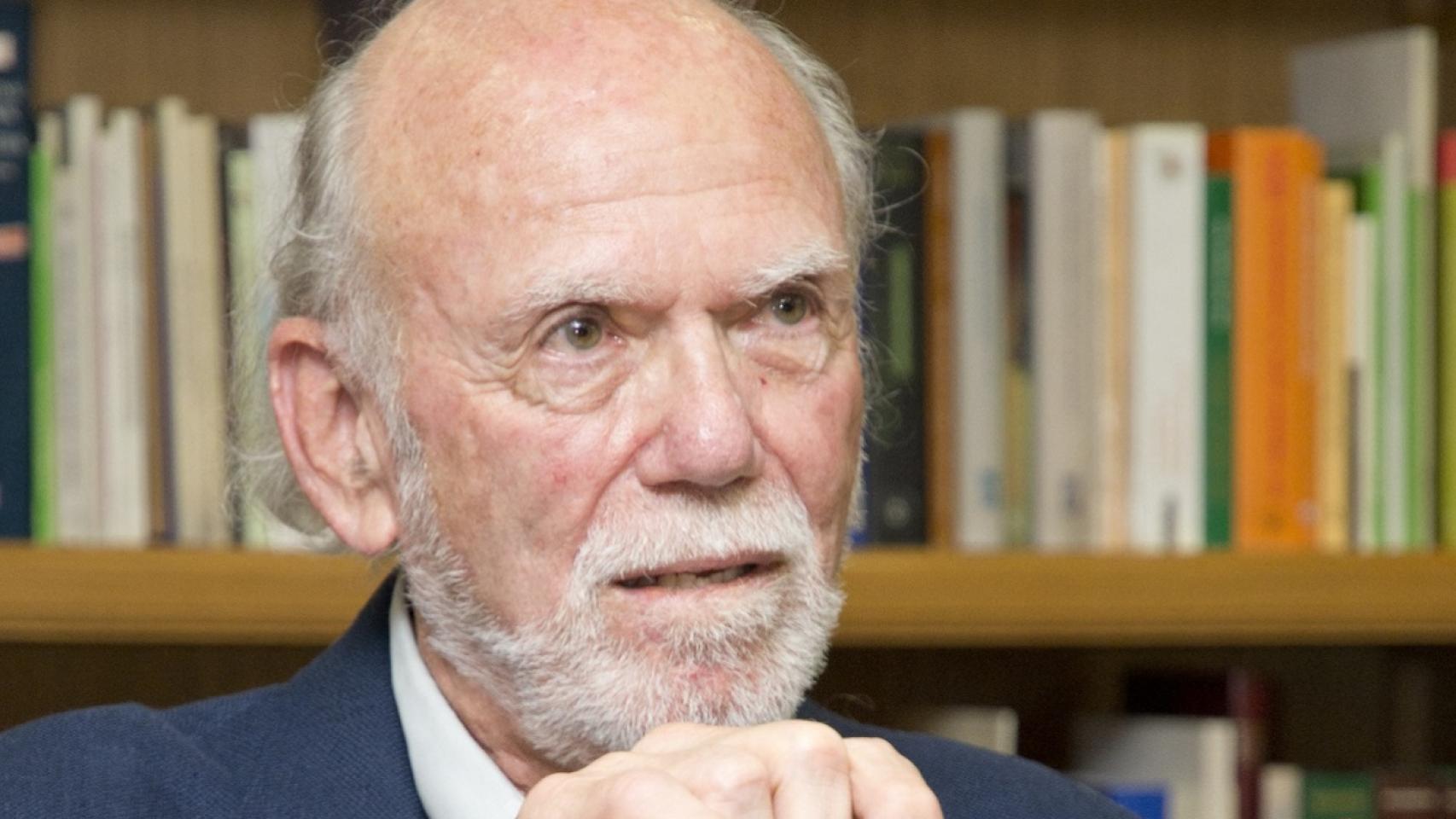 Barry Barish, durante la entrevista, en la sede de la Fundación Ramón Areces.