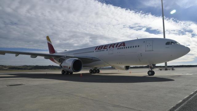 Imagen de archivo de un avión Iberia