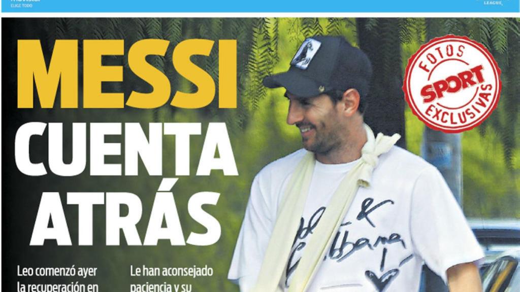 La portada del diario Sport (23/10/2018)