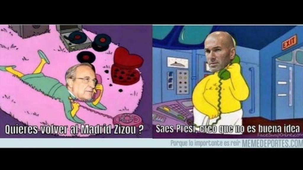 Meme Florentino y Zidane