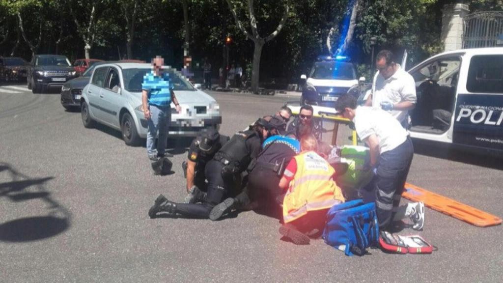 acciente motorista policia coche paseo filipinos valladolid 1