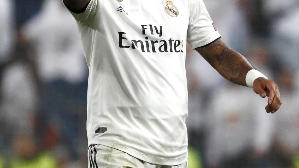 Marcelo celebra tras marcar el segundo gol ante el Viktoria Pilsen