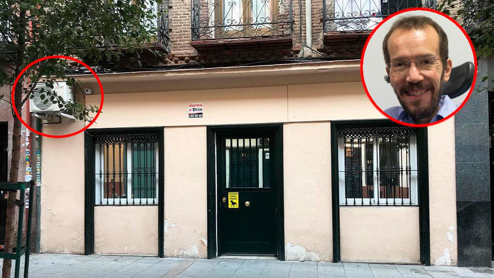 La casa de Echenique que ha sido multada por colocar sin licencia una cámara de seguridad