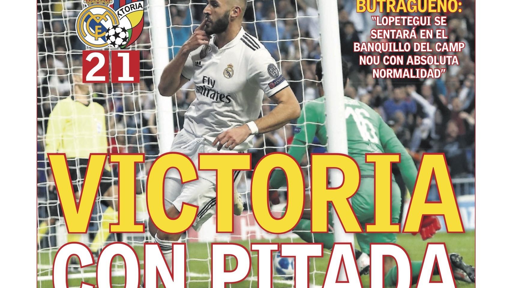 La portada del diario AS (24/10/2018)