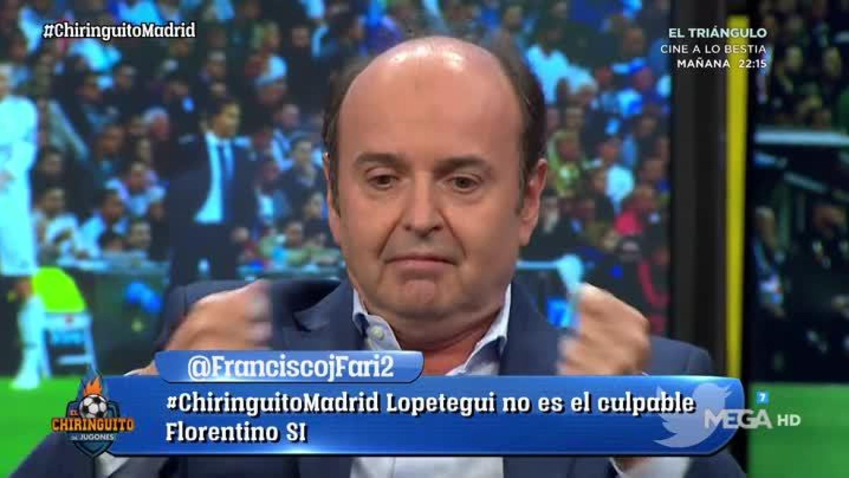 Juanma Rodríguez en El Chiringuito (@elchiringuitotv)