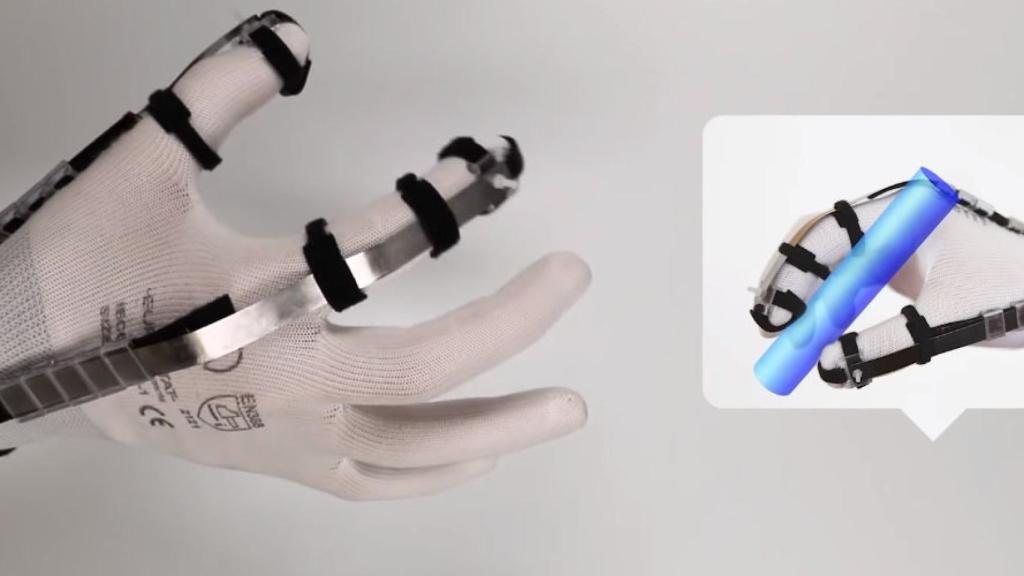 guantes para sentir objetos virtuales realidad virtual