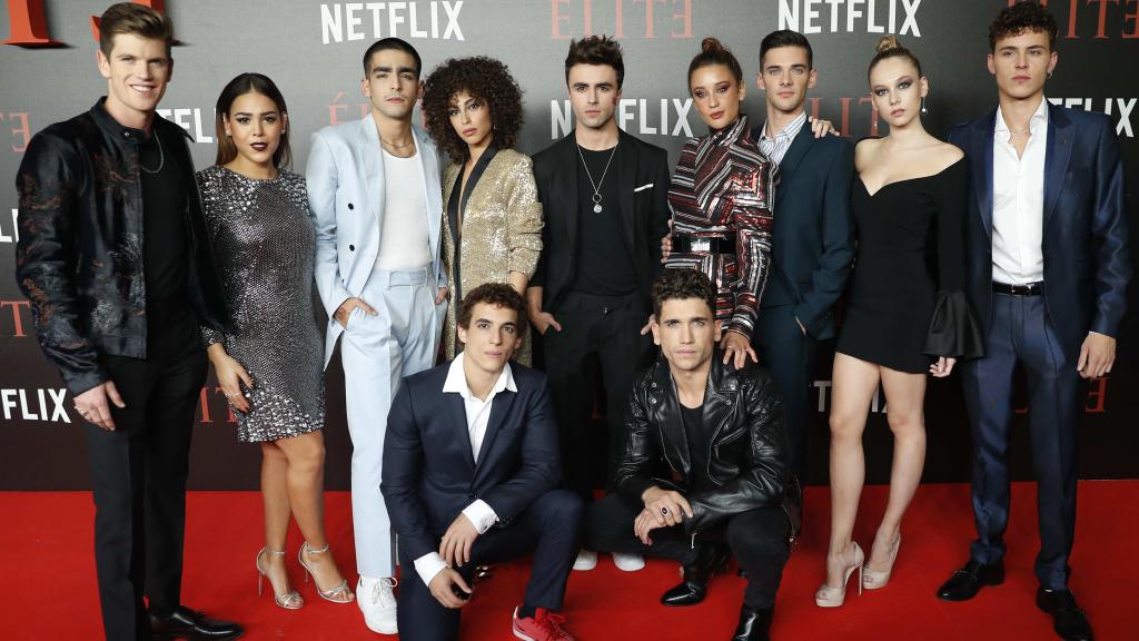 El elenco protagonista de 'Élite'.