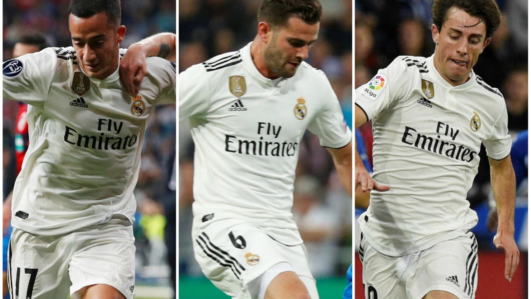 Lucas Vázquez, Nacho y Odriozola