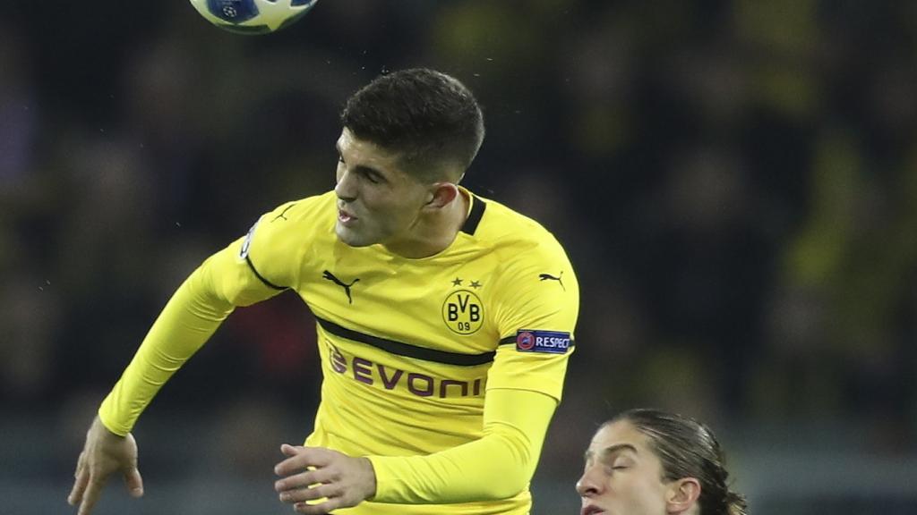 Pulisic en un duelo de Champions League