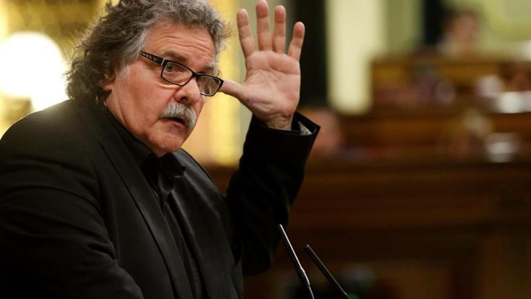 Joan Tardà (ERC), en la tribuna del Congreso.