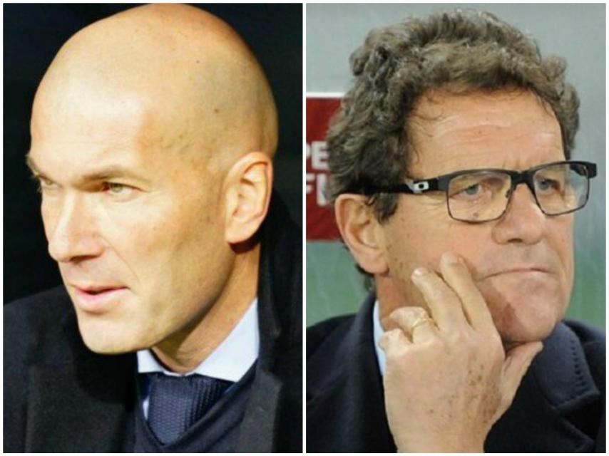 Zinedine Zidane y Fabio Capello