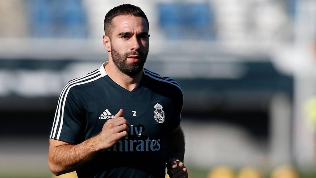 Carvajal se entrena en solitario