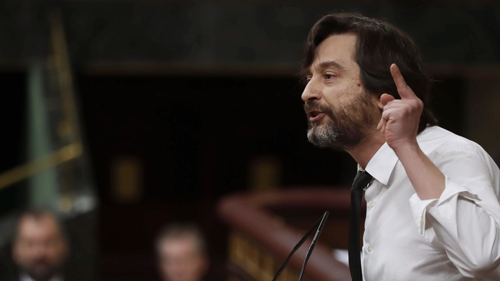 Rafael Mayoral durante su declaración en el Congreso.