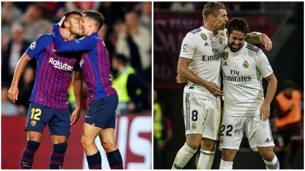 El Clásico: Coutinho y Rafinha vs. Kroos e Isco