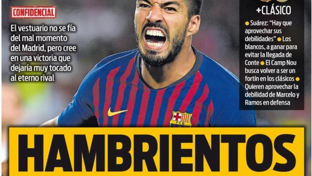 La portada del diario SPORT (27/10/2018)