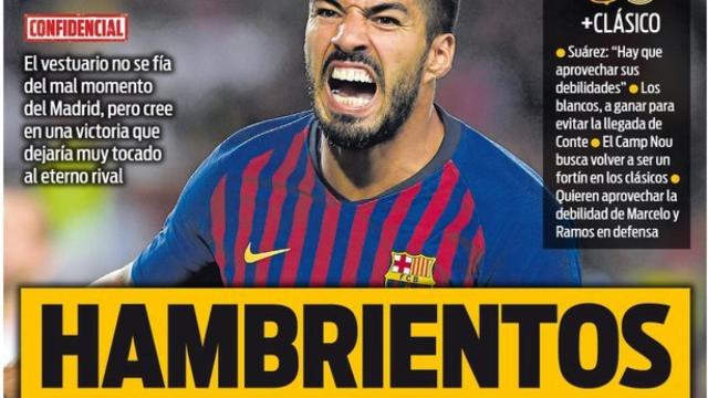 La portada del diario SPORT (27/10/2018)