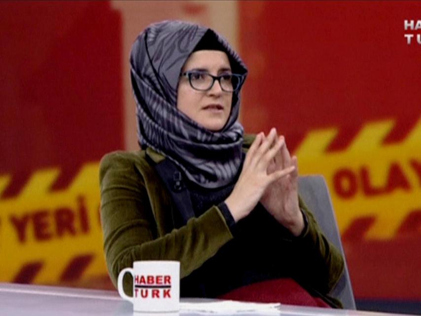 Hatice Cengiz, la novia turca del periodista saudí asesinado Jamal Khashoggi.