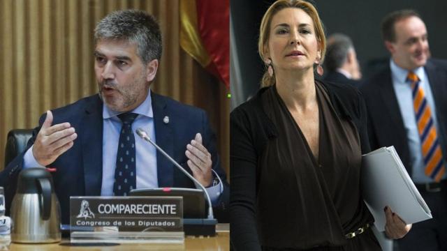 A la izquierda, Ignacio Cosidó; a la derecha, Ana Beltrán.