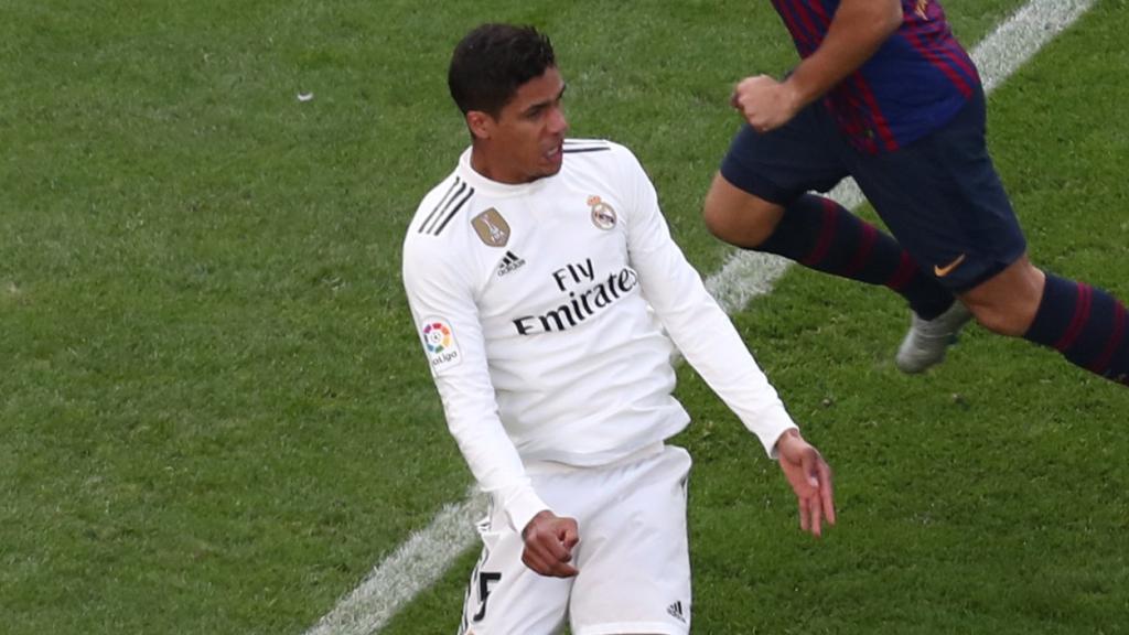 Varane, en El Clásico.