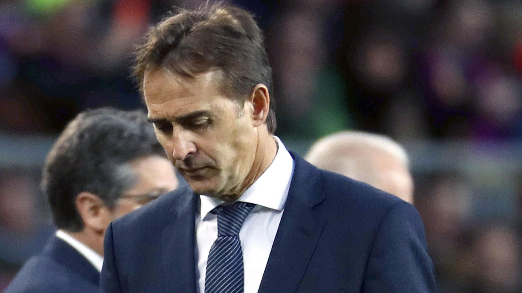 Julen Lopetegui, en un partido con el Real Madrid