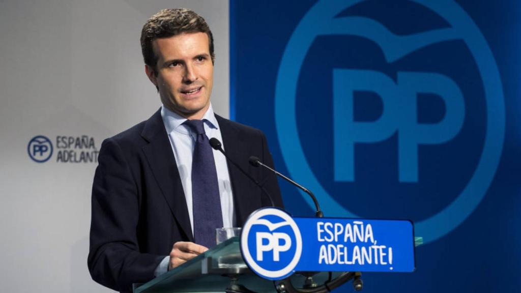 El presidente del PP, Pablo Casado, en una imagen de archivo.