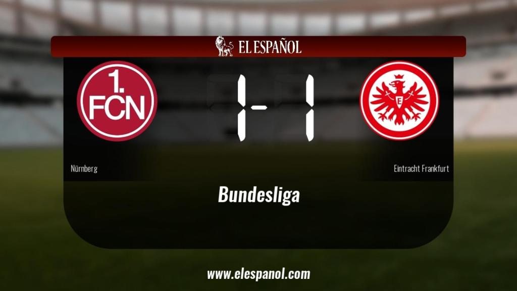 Empate entre Nürnberg y Eintracht Frankfurt