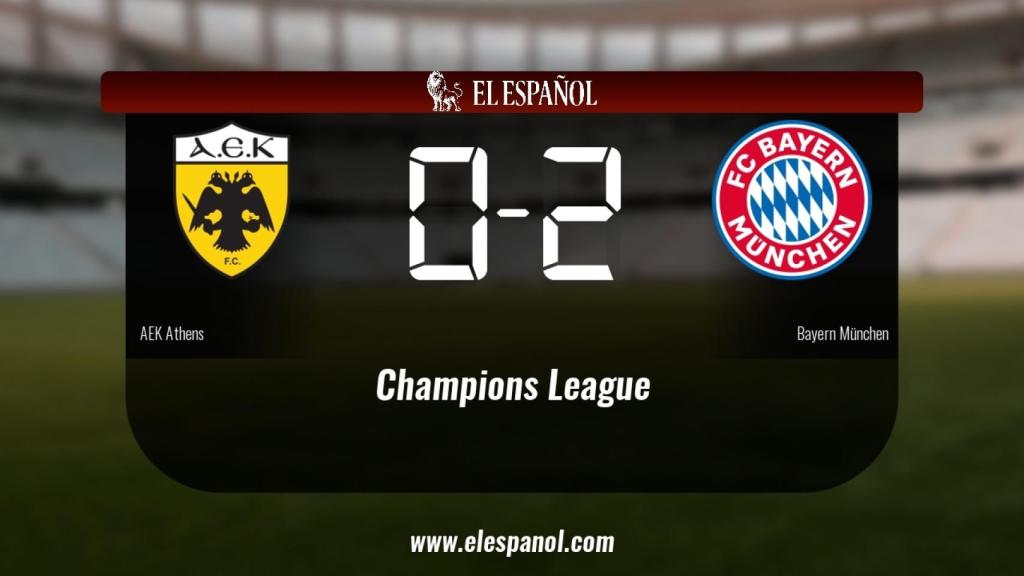El AEK de Atenas cae derrotado frente al Bayern de Munich (0-2)