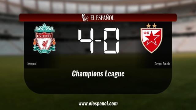 El Liverpool venció como local al Crvena Zvezda