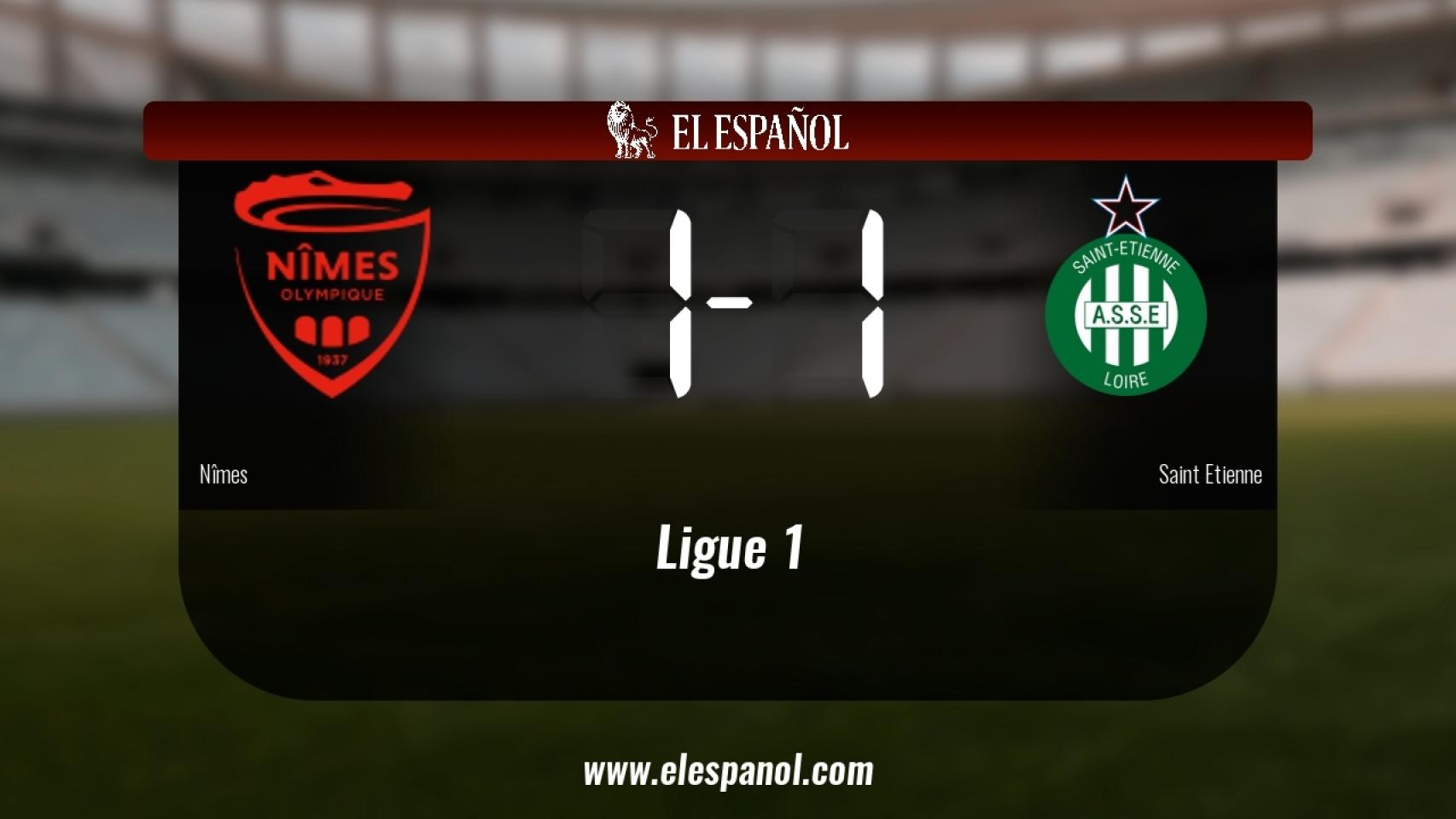 Empate a uno entre el Nîmes y el Saint Etienne