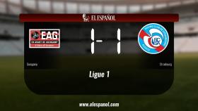 Reparto de puntos entre el Guingamp y el Strasbourg, el marcador final fue 1-1