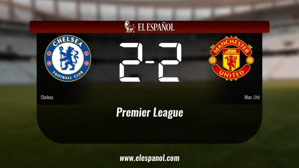 Empate a dos entre el Chelsea y el Manchester United