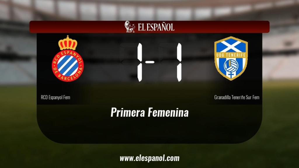 El Espanyol y el Granadilla Tenerife Egatesa empatan (1-1)