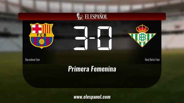 Victoria 3-0 del Barcelona frente al Betis Féminas