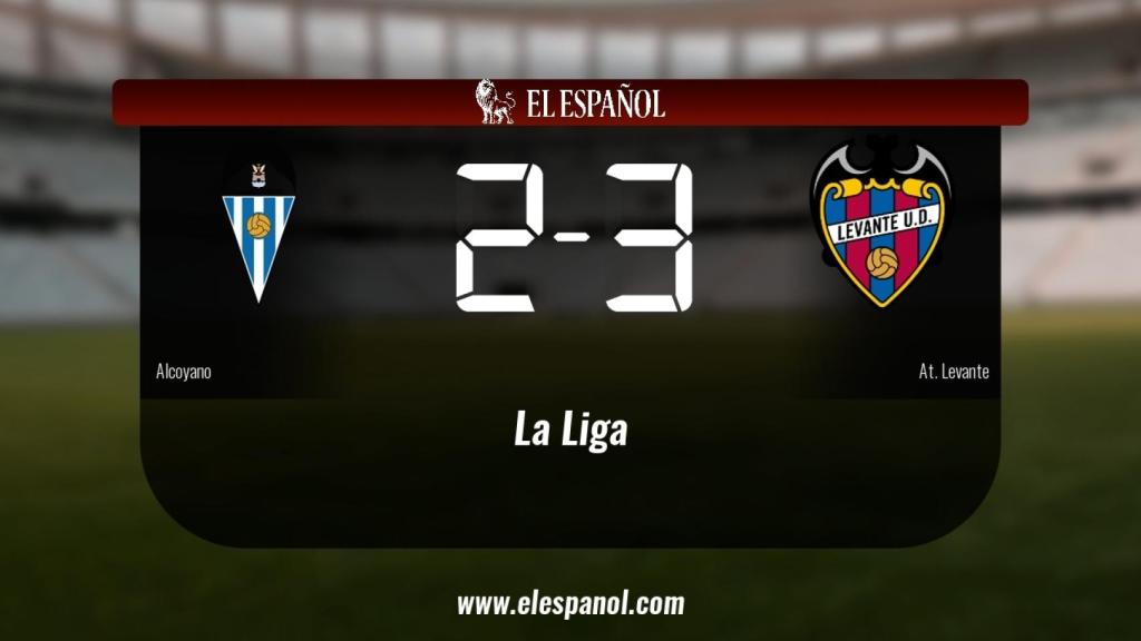 El At. Levante vence 2-3 frente al Alcoyano