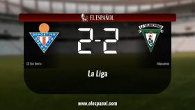 Reparto de puntos entre el Don Benito y el Villanovense, el marcador final fue 2-2